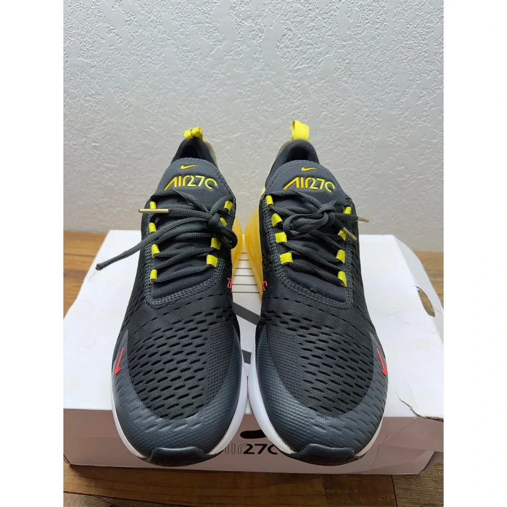 Nike Air Max 270 Go The Extra Smile Anthracite Yellow Black DO5849-001 Mens 11